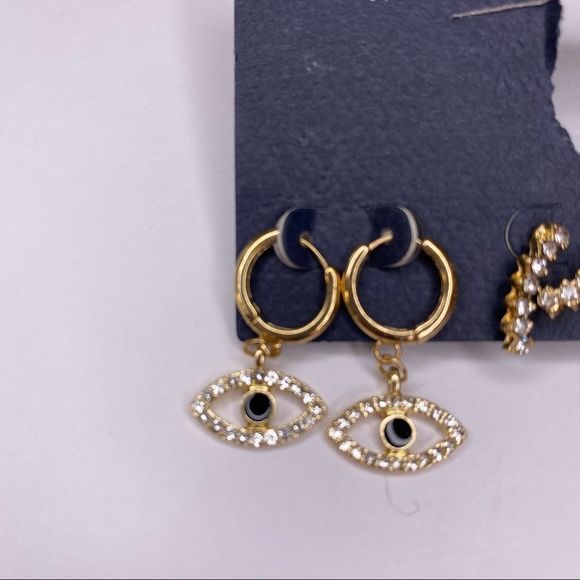Melrose and market earring set of 3 NEW GOLD - Picture 2 of 4